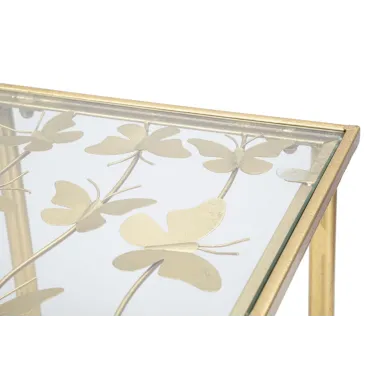 Konsola BUTTERFLIES Szklana 100x35x80 cm